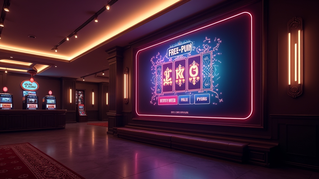 Gratis speelomgeving van Royal Joker zonder account of storting in een donkere casino-sfeer
