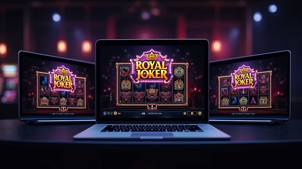 Tips voor de Royal Joker slot demo op mobiel, tablet en desktop in een donkere casino-omgeving